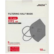 Jiada Filtering Half Mask FFP2 NR, 10 части - сиво