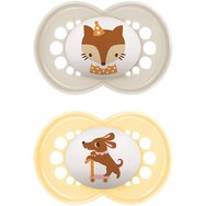 Mam Original Latex Soother 16m+ Код 251L, 2 части - кремаво / жълто - Ортодонтска залъгалка със зърно от естествен каучук Mam Original Latex Soother 16m+ Код 251L, 2 части - кремаво / жълто - Ортодонтска залъгалка със зърно от естествен каучук