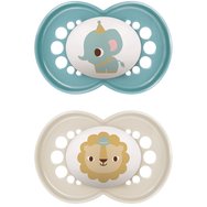 Mam Original Latex Soother 16m+ Код 251L, 2 бр - Синьо / крем - Ортодонтска залъгалка със зърно от естествен каучук Mam Original Latex Soother 16m+ Код 251L, 2 бр - Синьо / крем - Ортодонтска залъгалка със зърно от естествен каучук
