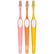 Tepe Supreme Soft Toothbrush 3 бр - Жълто / портокал / розова - Мека четка за зъби с ергономична дръжка и влакна на 2 нива за по-добър достъп Tepe Supreme Soft Toothbrush 3 бр - Жълто / портокал / розова - Мека четка за зъби с ергономична дръжка и влакна на 2 нива за по-добър достъп