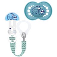 Mam Clip it! & Original Soother Код 319S 6-16m, 1 бр - Синьо - Ортодонтска силиконова залъгалка с поддържаща лента Mam Clip it! & Original Soother Код 319S 6-16m, 1 бр - Синьо - Ортодонтска силиконова залъгалка с поддържаща лента
