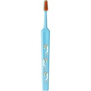 TePe Kids Pippi Extra Soft Toothbrush 1 бр - Синьо - Много мека детска четка за зъби с дизайн на Пипи Дългото чорапче