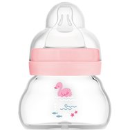 Mam Feel Good Premium Glass Baby Bottle 0m Код 380SGc, 90ml - розово - Стъклена бутилка със силиконов биберон с много нисък поток Mam Feel Good Premium Glass Baby Bottle 0m Код 380SGc, 90ml - розово - Стъклена бутилка със силиконов биберон с много нисък поток
