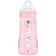 Mam Easy Active Baby Bottle 4m+, Код 361SGc, 330ml - розово - Полипропиленова бутилка със силиконов биберон с висок дебит Mam Easy Active Baby Bottle 4m+, Код 361SGc, 330ml - розово - Полипропиленова бутилка със силиконов биберон с висок дебит