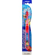Elgydium Junior Racoon Soft Toothbrush 1 бр - червено - Мека четка за зъби с маскиран енот герой за деца от 7 до 12 години Elgydium Junior Racoon Soft Toothbrush 1 бр - червено - Мека четка за зъби с маскиран енот герой за деца от 7 до 12 години