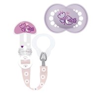 Mam Clip it! & Original Soother Код 319S 1 бр - розово 2 - Ортодонтска силиконова залъгалка с поддържаща лента Mam Clip it! & Original Soother Код 319S 1 бр - розово 2 - Ортодонтска силиконова залъгалка с поддържаща лента