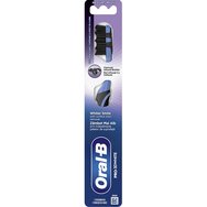 Oral-B Pro 3D White Charcoal Medium Toothbrush 1 бр - Синьо - Ръчна четка за зъби със средно твърди влакна за дълбоко почистване и избелване с активен въглен Oral-B Pro 3D White Charcoal Medium Toothbrush 1 бр - Синьо - Ръчна четка за зъби със средно твърди влакна за дълбоко почистване и избелване с активен въглен