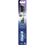 Oral-B Pro 3D White Charcoal Medium Toothbrush 1 бр - Зелено - Ръчна четка за зъби със средно твърди влакна за дълбоко почистване и избелване с активен въглен Oral-B Pro 3D White Charcoal Medium Toothbrush 1 бр - Зелено - Ръчна четка за зъби със средно твърди влакна за дълбоко почистване и избелване с активен въглен