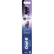 Oral-B Pro 3D White Charcoal Medium Toothbrush 1 бр - Лилаво - Ръчна четка за зъби със средно твърди влакна за дълбоко почистване и избелване с активен въглен Oral-B Pro 3D White Charcoal Medium Toothbrush 1 бр - Лилаво - Ръчна четка за зъби със средно твърди влакна за дълбоко почистване и избелване с активен въглен