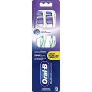 Oral-B Promo Pro 3D White Advanced Medium Toothbrush 2 бр - петрол - Ръчна четка за зъби със средно твърди влакна за естествено избелване и дълбоко почистване Oral-B Promo Pro 3D White Advanced Medium Toothbrush 2 бр - петрол - Ръчна четка за зъби със средно твърди влакна за естествено избелване и дълбоко почистване