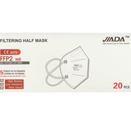 Jiada Filtering Half Mask FFP2 NR, 20 бр - Бяло Jiada Filtering Half Mask FFP2 NR, 20 бр - Бяло