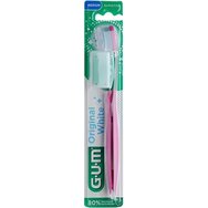 Gum Original White 563 Medium Toothbrush 1 бр - розово - Четка за зъби със средна твърдост за естествено бели зъби всеки ден