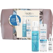 Froika Promo Anti-Aging Peptide Power Hyaluronic Foam 200ml & Hyaluronic C Micro 50ml & Подарък Premium Intensive Drops 10ml & Подарък Лилаво торбичка 1 бр - Хидратираща ежедневна почистваща пяна и крем против стареене с пептиди, хиалуронова киселина и витамин C и интензивни капки, които намаляват появата на фини линии и бръчки