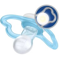 Mam Air Night Silicone Soother 6-16m 2 Τεμάχια, Κωδ 217SBc - Μπλε / Πράσινο Ανοιχτό