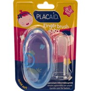 Plac Aid Baby Finger Toothbrush 0-3 Ετών, 1 Τεμάχιο - Μπλε - Βρεφική Δακτυλική Οδοντόβουρτσα Σιλικόνης
