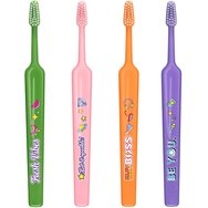 TePe Kids Soft Toothbrush 6+ Years 4 Τεμάχια - Multicolor 8 - Παιδικές Οδοντόβουρτσες με Μαλακές Ίνες & Ευχάριστα Σχέδια