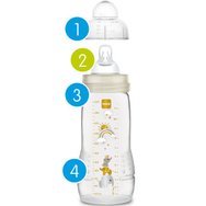 Mam Easy Active Baby Bottle 2m+, Код 361SUc 330ml, 1 бр - Жълто