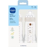 Mam Easy Active Baby Bottle 4m+ Код 365SUc 330ml, 2 бр - крем