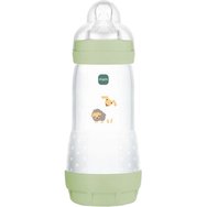 Mam Easy Start Anti-Colic Plastic Bootle 4m+, 320ml, Код 356SU2c - Зелено - Полипропиленова бутилка със силиконов биберон с висок поток и система против колики