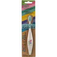 Jack n' Jill Biodegradable Kids Toothbrush Extra Soft Animal Party 1 брой - Зайче - Бебешка четка за зъби, изработена от царевично нишесте, подходяща от първите зъби