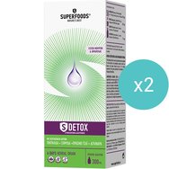Superfoods Promo S Detox 600ml (2x300ml) & Δώρο Θερμός 500ml 1 Τεμάχιο - Inox