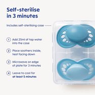 Mam Original Night Silicone Soother 2-6m 2 броя, Код 110SGc - Лилаво / Розово