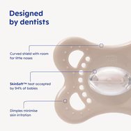 Mam Original Night Silicone Soother 2-6m 2 броя, Код 110SGc - Лилаво / Розово