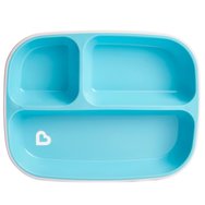 Munchkin Splash Divided Plates With Non-slip Base 6m+, 2 броя - Светлосиньо / Светлозелено Munchkin Splash Divided Plates With Non-slip Base 6m+, 2 броя - Светлосиньо / Светлозелено