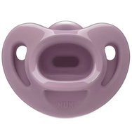 Nuk Sensitive Silicone Soother Soft 0-6m 1 брой - Маслиненозелено - Залъгалка от 100% силикон, изключително мека и гъвкава