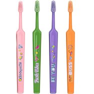 TePe Kids Extra Soft Toothbrush 6+ Years Детски четки за зъби с ултрамеки влакна и забавни дизайни 4 броя - Multicolor 4 - Детски четки за зъби с ултрамеки влакна и забавни дизайни