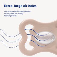 Mam Air Silicone Soother 2-6m 2 Τεμάχια - Γκρι / Κρεμ