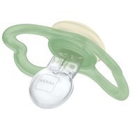 Mam Supreme Night Silicone Soother 16m+ Код 298S, 2 броя - Сив / Екрю Mam Supreme Night Silicone Soother 16m+ Код 298S, 2 броя - Сив / Екрю