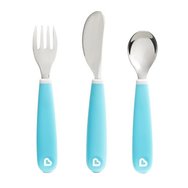 Munchkin Splash Toddler Cutlery Set 18m+, 1 Τεμάχιο - Γαλάζιο - Образователен Комплект с Лъжица, Вилица & Нож