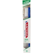 Lactona Natural Medium Nylon Μ40 4 Row Toothbrush 1 Τεμάχιο - Μπλε - Οδοντόβουρτσα Μεσαίας Σκληρότητας με Τέσσερις Σειρές Νημάτων για Αποτελεσματικότερο Καθαρισμό