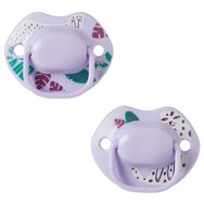 Tommee Tippee Moda Orthodontic Midnight Jungle Silicone Soother 6-18m, 2 броя - Лилаво / Лилаво Tommee Tippee Moda Orthodontic Midnight Jungle Silicone Soother 6-18m, 2 броя - Лилаво / Лилаво