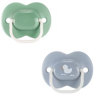 Tommee Tippee Anytime Orthodontic Silicone Soother 18-36m, 2 броя - Зелено / Сиво - Ортодонтска силиконова залъгалка, която не възпрепятства правилното развитие на зъбите