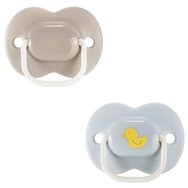 Tommee Tippee Anytime Orthodontic Silicone Soother 6-18m, 2 броя - Сиво / Светлосиньо - Ортодонтска силиконова залъгалка, която не възпрепятства правилното развитие на зъбите Tommee Tippee Anytime Orthodontic Silicone Soother 6-18m, 2 броя - Сиво / Светлосиньо - Ортодонтска силиконова залъгалка, която не възпрепятства правилното развитие на зъбите