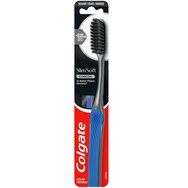 Colgate Slim Soft Charcoal 0.01mm Toothbrush 1 брой - Синя - Четка за зъби с изключително тънки и меки почистващи влакна, импрегнирани с активен въглен Colgate Slim Soft Charcoal 0.01mm Toothbrush 1 брой - Синя - Четка за зъби с изключително тънки и меки почистващи влакна, импрегнирани с активен въглен