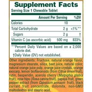 Natures Plus Orange Juice Vitamin C 500mg Хранителна добавка за укрепване на имунитета 90 Chew.tabs