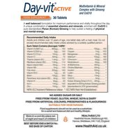 Health Aid Day-Vit Active Multivitamin & Mineral with Ginseng & CoQ10 30tabs