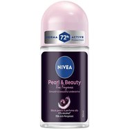 Nivea Pearl & Beauty 48h Anti-Perspirant Roll-On with Black Pearl & Perfume Oils 50ml - Дамски рол-он дезодорант за 48-часова защита с ароматни масла и екстракт от черна перла за мека, гладка и красива кожа
