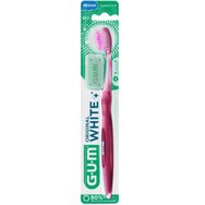 Gum Original White 563 Medium Toothbrush 1 брой - Розово - Четка за зъби със средна твърдост за естествено бели зъби всеки ден