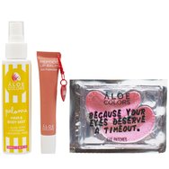 Aloe Colors Promo Paloma Hair & Body Mist 100ml & Peptide With Sun Protection Lip Balm 15ml & Eye Patches 1 брой & Подарък Summer Mesh Bag & Подарък несесер 1 брой