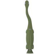 Dr Brown\'s Toddler 1-4 Years Toothbrush Детска четка за зъби с меки влакна за чувствителни венци & основа с вендуза за съхранение 1 брой - Зелен динозавър