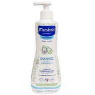 Mustela Promo Hey Baby Kit Gentle Cleansing Gel for Hair, Body 500ml & Barrier Cream 123 Vitamin 50ml & Eco-Responsible Natural Fiber Cleansing Wipes 60 Части (1x60 части) и кошница за подаръци