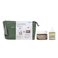 Korres PROMO PACK Black Pine Overnight Total Revival Plump-Up Sleeping Facial 40ml & Подарък Overnight Total Revival Serum 15ml & Подарък тоалетна чанта