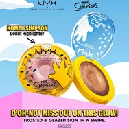 Nyx Professional Makeup Homer Simpson Donut Light Highlighter Блестящ и копринен хайлайтър под формата на пудра, вдъхновен от Simpsons 7.1g - 01 Donut Mind If I Do Nyx Professional Makeup Homer Simpson Donut Light Highlighter Блестящ и копринен хайлайтър под формата на пудра, вдъхновен от Simpsons 7.1g - 01 Donut Mind If I Do