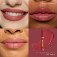 Nyx Professional Makeup Fat Matte Smooth Color Lipstick Лек Матов Червило с Цвят за Нежен & Сияен Финиш 1 брой - 09 Mauve Cloud Nyx Professional Makeup Fat Matte Smooth Color Lipstick Лек Матов Червило с Цвят за Нежен & Сияен Финиш 1 брой - 09 Mauve Cloud