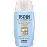 Isdin Fotoprotector 5 Daily Protection Fusion Water Magic Spf50, 50ml - Слънцезащитен крем за лице с висока защита на водна основа, за копринен резултат и с лека текстура