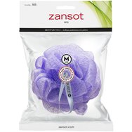 Zansot Mesh Sponge Medium 1 Τεμάχιο - Λιλά - Σφουγγάρι Τούλι για Αίσθηση Απαλότητας & Αναζωογόνησης